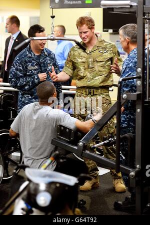 Le prince Harry visite aux États-Unis - Jour 2 Banque D'Images