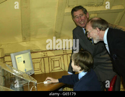 Le prince Charles rend visite à Stratford Banque D'Images