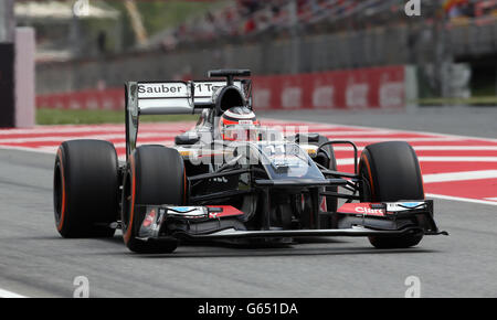 Auto - course de Formule 1 - Grand Prix d'Espagne - Qualifications - Circuit de Catalunya Banque D'Images