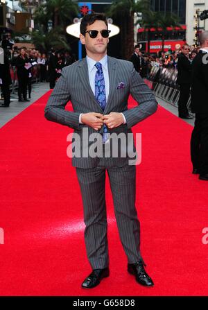 Justin Bartha arrive pour la première européenne de la partie 3 du hantover, à l'Empire Leicester Square, Londres. Banque D'Images