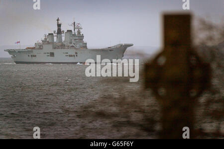 HMS Ark Royal en Ecosse Banque D'Images