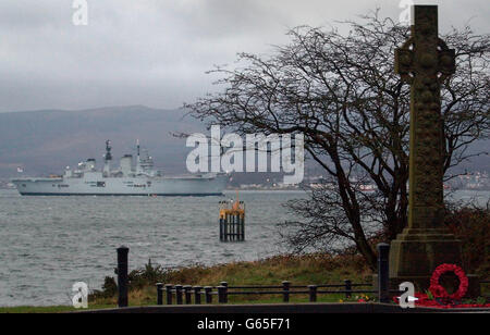 HMS Ark Royal en Ecosse Banque D'Images