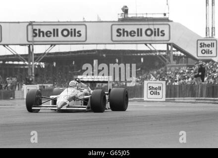 Motor Racing - Grand Prix de Grande-Bretagne - Silverstone - Nigel Mansell - 1987 Banque D'Images