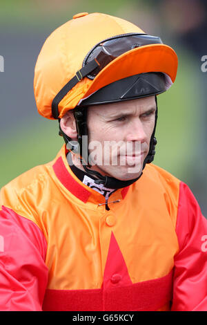 Courses hippiques - 2013 Craven Meeting - deuxième jour - Hippodrome de Newmarket. Graham Lee, jockey Banque D'Images