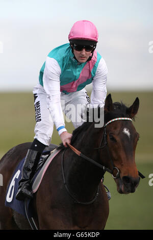 Courses hippiques - 2013 Craven Meeting - deuxième jour - Hippodrome de Newmarket. Tom Queally, jockey Banque D'Images