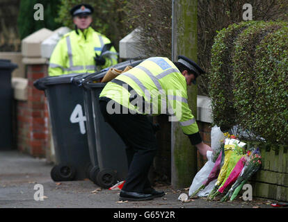 Lieux - policier fleurs Crumpsall Banque D'Images