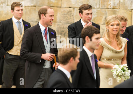 Dame Melissa Percy se marie avec Thomas Van Straubenzee - Alnwick Banque D'Images