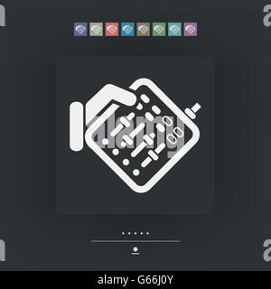 L'icône Audio Mixer Illustration de Vecteur