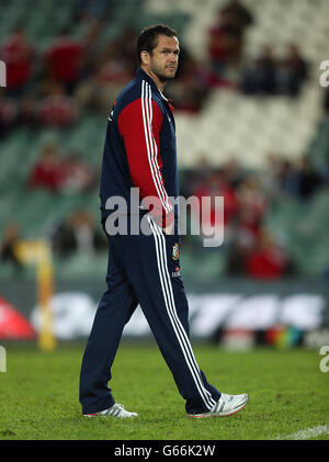 Rugby Union - 2013 British and Irish Lions Tour - NSW Waratahs v British & Irish Lions - Allianz Stadium. Andy Farrell, entraîneur adjoint des Lions britanniques et irlandais Banque D'Images