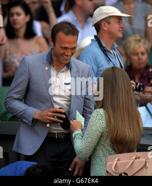 Tennis - 2013 de Wimbledon - Jour 13 - Le All England Lawn Tennis et croquet Club Banque D'Images