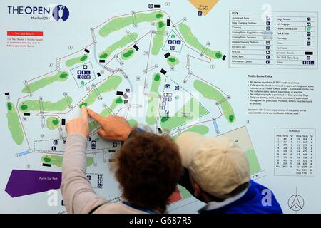 Golf - l'Open Championship 2013 - Jour 1 - Muirfield Golf Club Banque D'Images