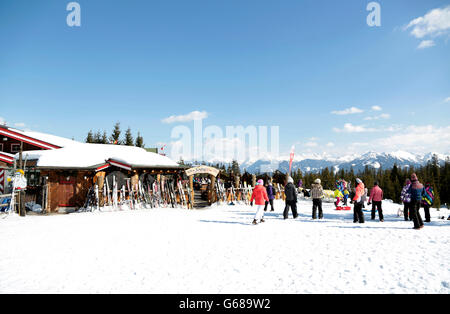 Le restaurant alpin à Filzmoos, Autriche Banque D'Images