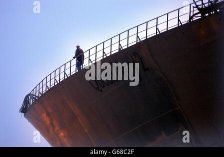 Le Queen Mary 2 en Bretagne Banque D'Images