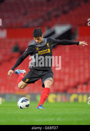 Football - Barclays Under-21 Premier League - semi final - Manchester United U21 / Liverpool U21 - Old Trafford. Joao Texeira, Liverpool . Banque D'Images