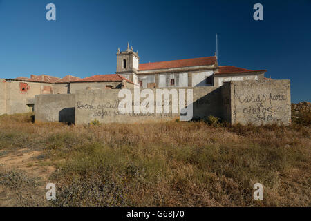 Le sanctuaire Santuário de Nossa Senhora do Cabo Espichel au Cap Espichel, Setúbal, Portugal, Banque D'Images