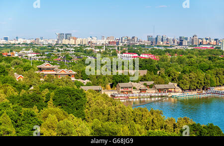 Le Lac de Kunming vu du Palais d'été - Beijing Banque D'Images