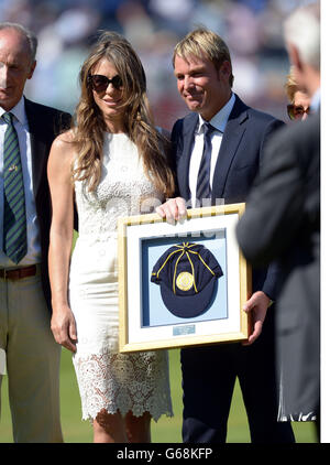 Cricket - Deuxième Investec Cendres Test - Angleterre v Australie - Jour deux - le Seigneur Banque D'Images