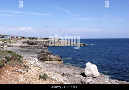 La falaise ET LE LITTORAL DE PORTLAND BILL. DORSET UK. Banque D'Images