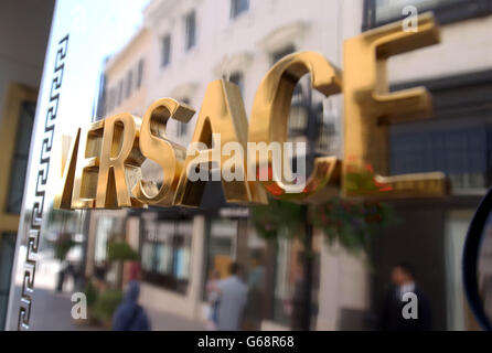 Versace signe - Rodeo Drive Banque D'Images