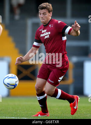 Football - pré-saison - Bristol Rovers / Derby County - Memorial Stadium.Chris Martin du comté de Derby Banque D'Images