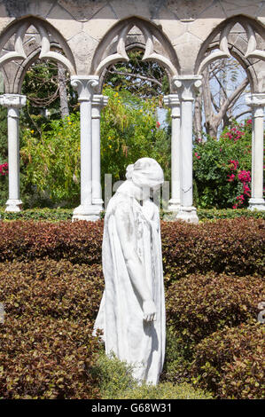 La sculpture dans les jardins de cloîtres sur Paradise Island (Bahamas). Banque D'Images