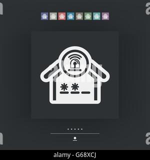 Icône alarme maison Illustration de Vecteur