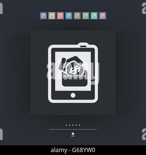 L'icône de l'argent sur touch Illustration de Vecteur