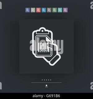 L'icône de code-barres du document Illustration de Vecteur