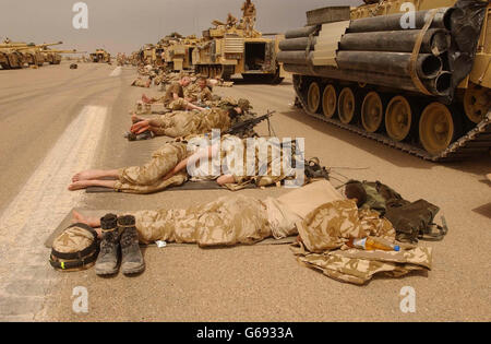 Scots Dragoon Guard - guerre en Irak Banque D'Images