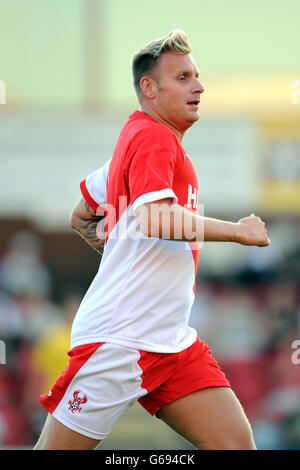 Football - pré-saison - Kidderminster Harriers / Port Vale - Aggborough. Jamie Tolley, Kidderminster Harriers. Banque D'Images