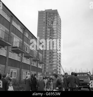 RONAN 'POINT' s'est effondrée de 22 DUPLEX, WEST HAM Banque D'Images