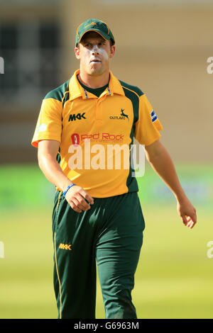 Cricket - Friends Life T20 - North Group - Notts Outlaws v Lancashire Lightning - Trent Bridge. Steven Mullaney, Notts Outlaws Banque D'Images