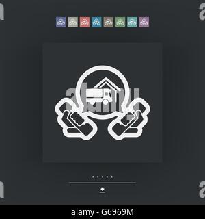Téléphone pour commander des produits Illustration de Vecteur