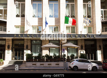 Principi di Piemonte hôtel cinq étoiles de luxe, extérieur, dans le centre-ville de Turin, Mai 2016 Banque D'Images