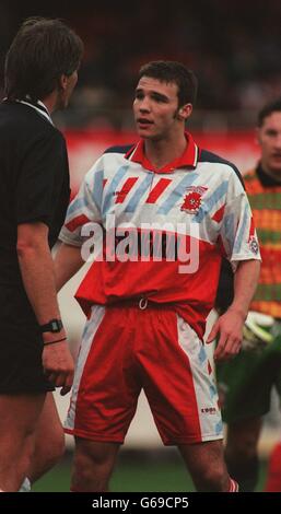 Soccer - Endsleigh League Division 3 - Hereford United contre Hartlepool United. Danny Ingram, Hartlepool United Banque D'Images