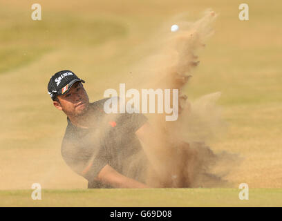 Hideki Matsuyama au Japon au cours de la troisième journée du championnat d'Open Championship 2013 au club de golf de Muirfield, East Lothian Banque D'Images