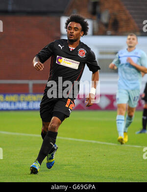 - Football amical d'avant saison - Fleetwood Town v Coventry City - stade de Highbury Banque D'Images