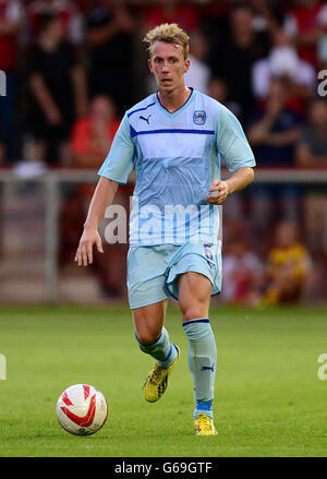 - Football amical d'avant saison - Fleetwood Town v Coventry City - stade de Highbury Banque D'Images