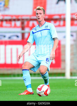 - Football amical d'avant saison - Fleetwood Town v Coventry City - stade de Highbury Banque D'Images