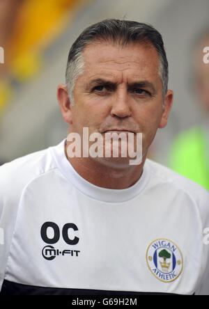 Football - pré-saison amical - Wigan Athletic v Dundee United - DW Stadium.Owen Coyle, directeur de Wigan Athletic Banque D'Images