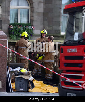 Couple trouvé mort à Scotsman Hotel Banque D'Images