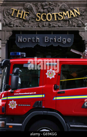 Couple trouvé mort à Scotsman Hotel Banque D'Images