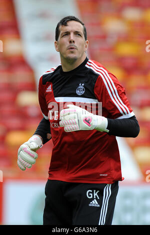 Football - Scottish Premiership - Aberdeen v Kilmarnock - Pittodrie Stadium. James Langfield, gardien de but d'Aberdeen Banque D'Images