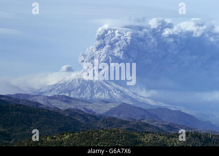 1980 volcan en éruption du mont Saint Helens le 18 mai 1980 WASHINGTON USA Banque D'Images