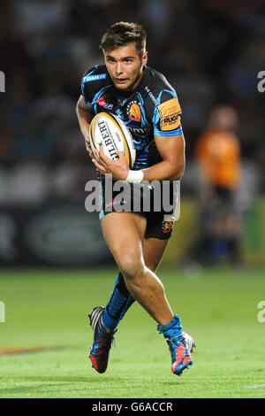 Rugby Union - J.P.Morgan Asset Management Premiership Rugby 7s - Groupe A - Kingsholm.Rob Coote, Exeter Chiefs 7 Banque D'Images