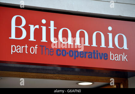 La Britannia Building Society, qui fait partie de la coopérative Bank , à Kingsway, dans le centre de Londres. Banque D'Images