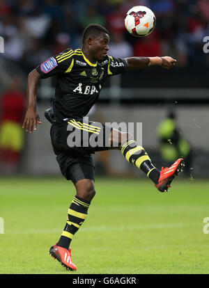 Football - pré saison amicale - AIK Solna v Manchester United - Friends Arena. Ibrahim Moro, AIK Solna Banque D'Images