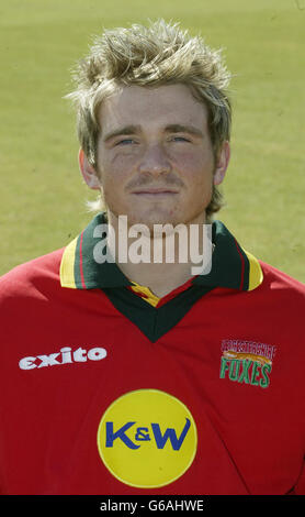 Leicestershire Cricket Club.John Maunders, joueur de cricket du Leicestershire. Banque D'Images