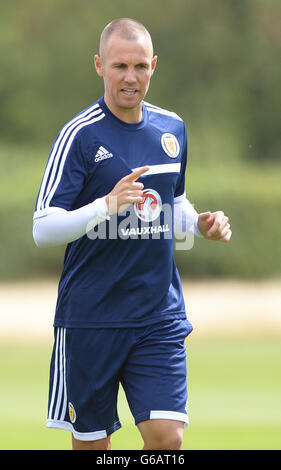 Kenny Miller, en Écosse, lors d'une session d'entraînement à l'académie de Watford, à St Albans. Banque D'Images