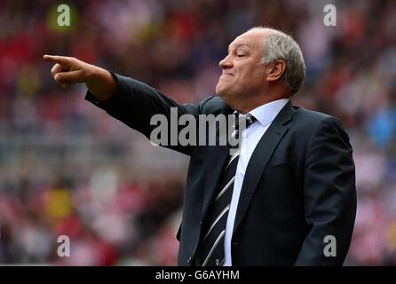 Football - Barclays Premier League - Sunderland / Fulham - Stade de lumière. Martin Jol, directeur de Fulham Banque D'Images